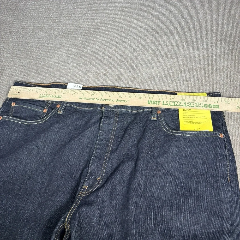 Levis 541 Jeans Mens 42x32 Athletic Fit Tapered Dark Blue Denim Stretch NWT‎